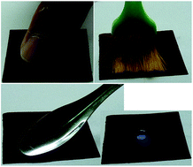 Graphical abstract: A simple and effective way to fabricate mechanical robust superhydrophobic surfaces