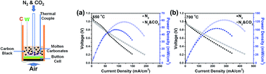 Graphical abstract: A direct carbon fuel cell with a CuO–ZnO–SDC composite anode