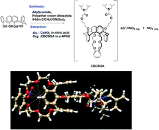 Graphical abstract: A new bisglycolamide substituted calix[4]arene-benzo-crown-6 for the selective removal of cesium ion: combined experimental and density functional theoretical investigation