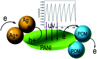 Graphical abstract: Freezing-mediated polymerization of Ag nanoparticle-embedded polyaniline belts with polyoxometalate as doping acid exhibiting UV-photosensitivity