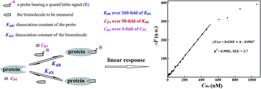Graphical abstract: Achievement of linear response for competitive bioaffinity assays of ligands: criteria of optimized interaction systems
