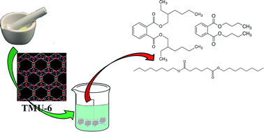 Graphical abstract: Application of a Zn(ii) based metal–organic framework as an efficient solid-phase extraction sorbent for preconcentration of plasticizer compounds