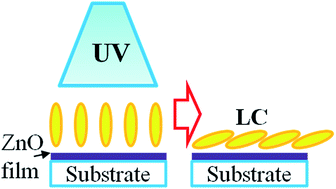 Graphical abstract: UV-treated ZnO films for liquid crystal alignment