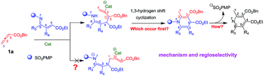 Graphical abstract: Theoretical investigations toward TMEDA-catalyzed [2 + 4] annulation of allenoate with 1-aza-1,3-diene: mechanism, regioselectivity, and role of the catalyst