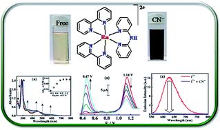 Graphical abstract: Potential anion sensing properties by a redox and substitution series of [Ru(bpy)3−n(Hdpa)n]2+, n = 1–3; Hdpa = 2,2′-dipyridylamine: selective recognition and stoichiometric binding with cyanide and fluoride ions
