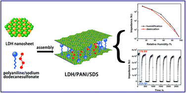 Graphical abstract: Polyaniline-intercalated layered double hydroxides: synthesis and properties for humidity sensing