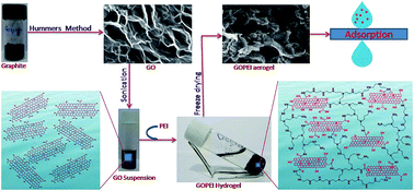 Graphical abstract: Modeling of adsorption behavior of the amine-rich GOPEI aerogel for the removal of As(iii) and As(v) from aqueous media