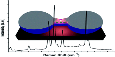 Graphical abstract: Trapping analyte molecules in hotspots with modified free-standing silver bowtie nanostructures for SERS detection