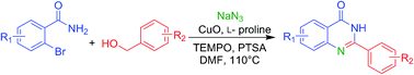 Graphical abstract: A copper catalyzed multicomponent cascade redox reaction for the synthesis of quinazolinones