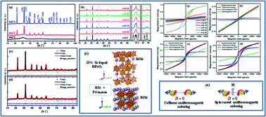 Graphical abstract: Substitution driven structural and magnetic properties and evidence of spin phonon coupling in Sr-doped BiFeO3 nanoparticles
