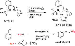 Graphical abstract: Calcium complexes with imino-phosphinanilido chalcogenide ligands for heterofunctionalisation catalysis