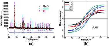 Graphical abstract: A facile way to synthesize rare-earth-free Mn–Bi@Bi magnetic nanoparticles