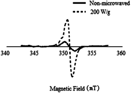 Graphical abstract: Rice protein radicals: growth and stability under microwave treatment