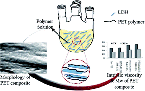 Graphical abstract: The effect of organomodified ZnAl LDH for in situ synthesis and the properties of poly(ethylene terephthalate) nanocomposites