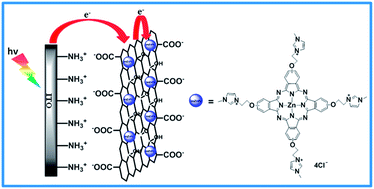 Graphical abstract: Significant photoelectric conversion properties of multilayer films formed by a cationic zinc phthalocyanine complex and graphene oxide