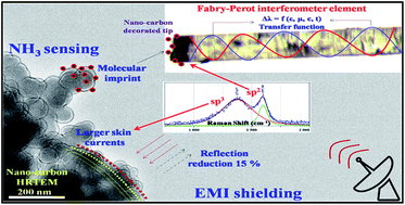 Graphical abstract: Nano-carbon: preparation, assessment, and applications for NH3 gas sensor and electromagnetic interference shielding