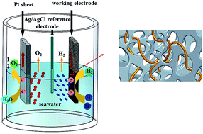 Graphical abstract: Carbide decorated carbon nanotube electrocatalyst for high-efficiency hydrogen evolution from seawater