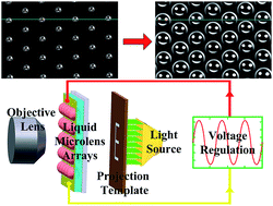 Graphical abstract: Efficient electrothermal actuation of liquid microlens arrays with low voltages