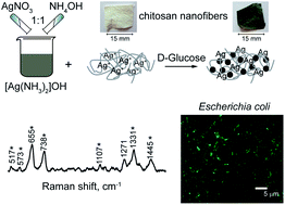 Graphical abstract: New post-processing method of preparing nanofibrous SERS substrates with a high density of silver nanoparticles