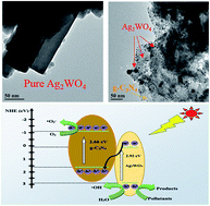 Graphical abstract: The crystal phase transformation of Ag2WO4 through loading onto g-C3N4 sheets with enhanced visible-light photocatalytic activity