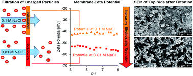 Graphical abstract: The critical zeta potential of polymer membranes: how electrolytes impact membrane fouling