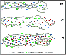 Graphical abstract: Effect of phosphonium based ionic liquid on structural, electrochemical and thermal behaviour of polymer poly(ethylene oxide) containing salt lithium bis(trifluoromethylsulfonyl)imide