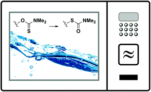 Graphical abstract: Microwave-mediated Newman–Kwart rearrangement in water