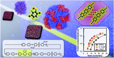 Graphical abstract: Development of novel polymer electrolyte membranes based on a benzothiadiazole unit