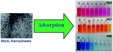 Graphical abstract: Preparation and adsorption capacity of porous MoS2 nanosheets