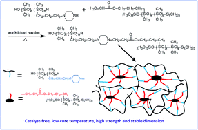 Graphical abstract: Preparation and characterization of silicone rubber cured via catalyst-free aza-Michael reaction