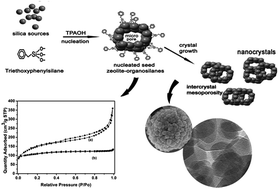 Graphical abstract: Synthesis of zeolite nanocrystals with intercrystal mesopores using an organosilane as the structure directing agent