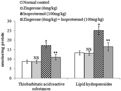 Graphical abstract: Preventive effects of zingerone on cardiac mitochondrial oxidative stress, calcium ion overload and adenosine triphosphate depletion in isoproterenol induced myocardial infarcted rats