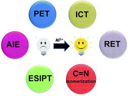 Graphical abstract: A review of mechanisms for fluorescent ‘‘turn-on’’ probes to detect Al3+ ions