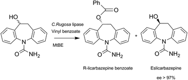 Graphical abstract: One-step lipase-catalysed preparation of eslicarbazepine