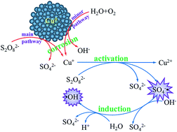 Graphical abstract: Degradation of organic contaminants by activated persulfate using zero valent copper in acidic aqueous conditions