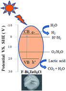 Graphical abstract: F–Bi4TaO8Cl flower-like hierarchical structures: controlled preparation, formation mechanism and visible photocatalytic hydrogen production