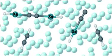 Graphical abstract: Matrix-isolation and theoretical study of the HXeCCXeH⋯HCCH and HXeCC⋯HCCH complexes