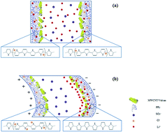 Graphical abstract: Electrochemical and electromechanical behavior of Nafion-based soft actuators with PPy/CB/MWCNT nanocomposite electrodes
