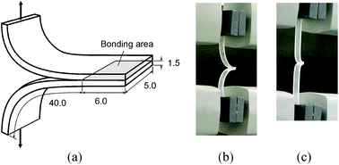 Graphical abstract: Characterization and failure mode analyses of air plasma oxidized PDMS–PDMS bonding by peel testing