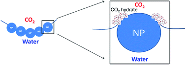 Graphical abstract: Highly porous CO2 hydrate generation aided by silica nanoparticles for potential secure storage of CO2 and desalination