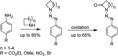 Graphical abstract: Oxidation of diazenyl-protected N-heterocycles – a new entry to functionalized lactams