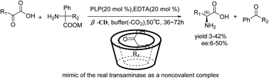 Graphical abstract: Bio-inspired enantioselective full transamination using readily available cyclodextrin