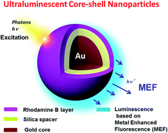 Graphical abstract: Synthesis of ultraluminescent gold core–shell nanoparticles as nanoimaging platforms for biosensing applications based on metal-enhanced fluorescence