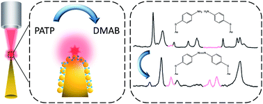 Graphical abstract: Ultra-thin Au tip structure: a novel SERS substrate for in situ observation of a p-aminothiophenol surface-catalytic reaction