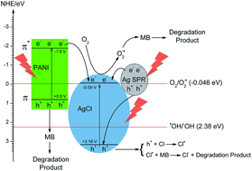Graphical abstract: Stable plasmonic Ag/AgCl–polyaniline photoactive composite for degradation of organic contaminants under solar light
