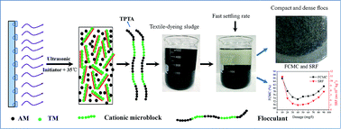Graphical abstract: Enhancement of textile-dyeing sludge dewaterability using a novel cationic polyacrylamide: role of cationic block structures