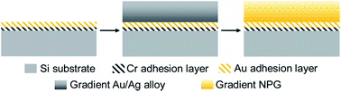 Graphical abstract: Gradient nanoporous gold: a novel surface-enhanced Raman scattering substrate