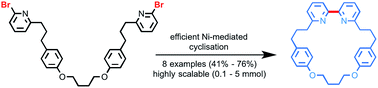 Graphical abstract: High yielding synthesis of 2,2′-bipyridine macrocycles, versatile intermediates in the synthesis of rotaxanes