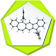 Graphical abstract: Benzo[4,5]cyclohepta[1,2-b]fluorene: an isomeric motif for pentacene containing linearly fused five-, six- and seven-membered rings