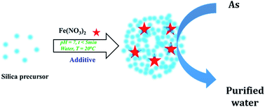 Graphical abstract: Iron supported on bioinspired green silica for water remediation